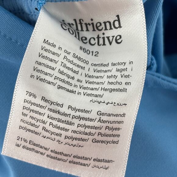 Girlfriend Collective Blue Bike Unitard One Piece Romper - Picture 9 of 10